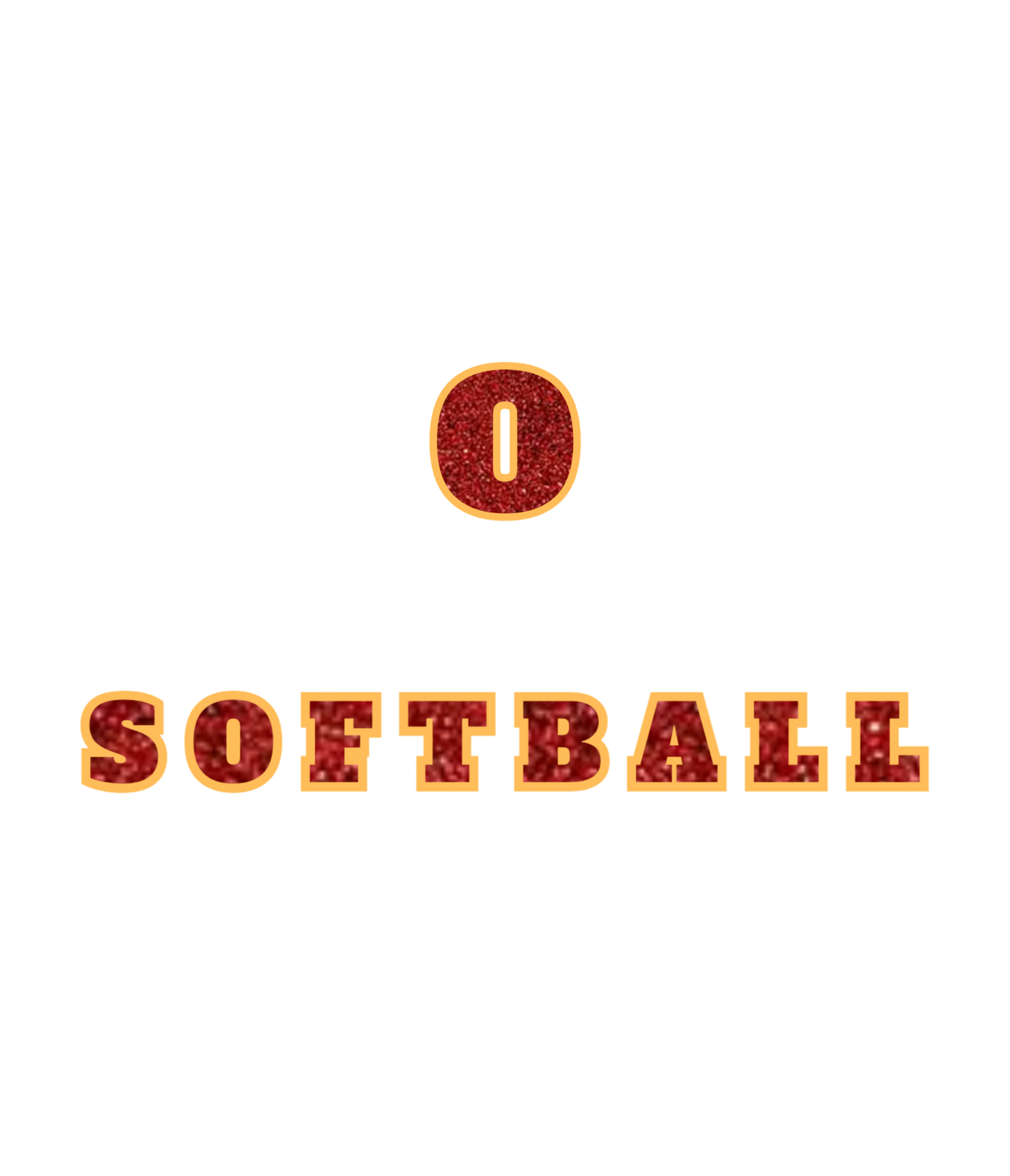 Ontario Softball GLITTER Zip Up Hoodie