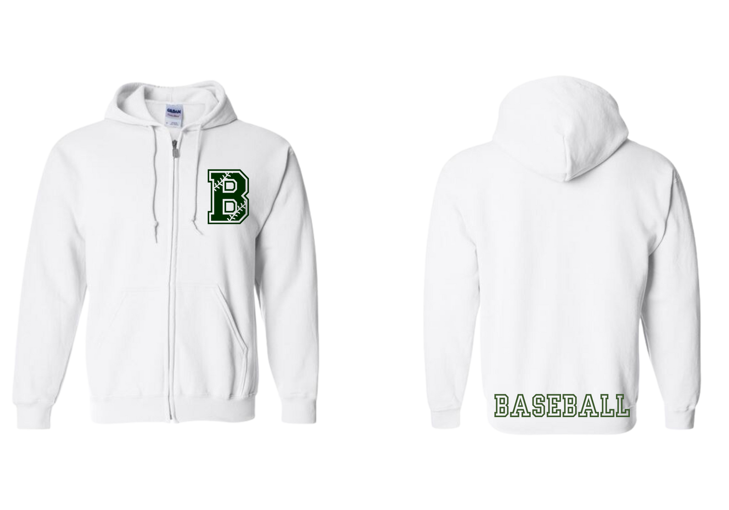 Stitched B Zipper Hoodie