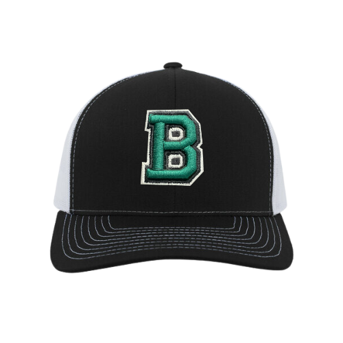 Adjustable Embroidered "B" Baseball Caps Mesh Caps