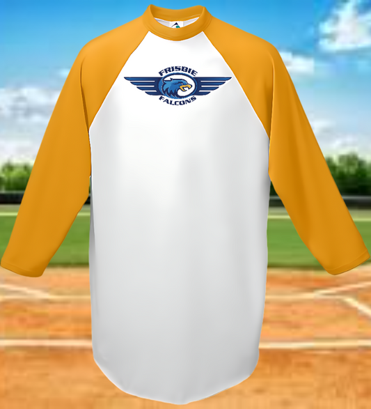 Frisbie Baseball Two Toned Sleeve T Shirt