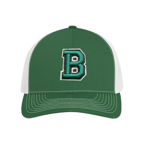 Adjustable Embroidered "B" Baseball Caps Mesh Caps