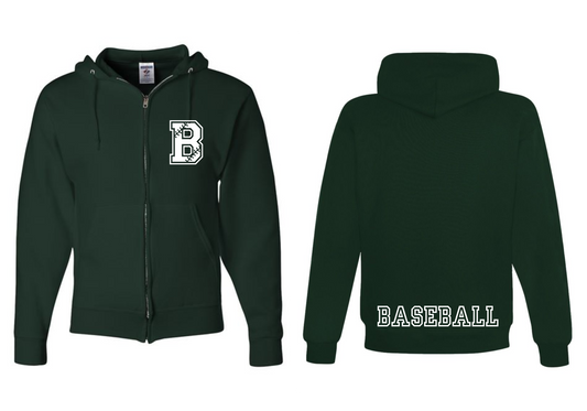 Stitched B Zipper Hoodie