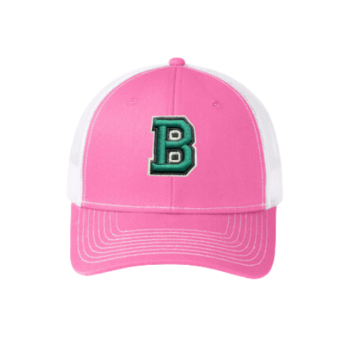 Adjustable Embroidered "B" Baseball Caps Mesh Caps