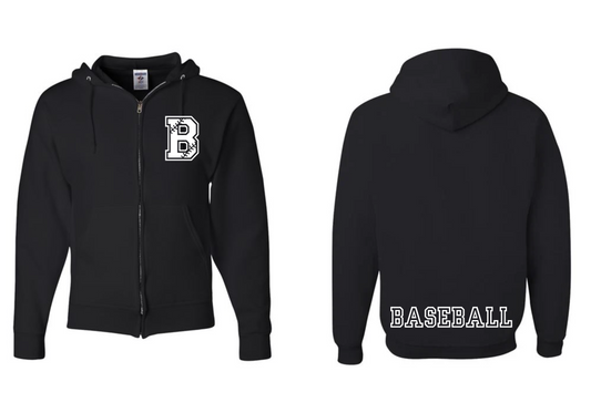 Stitched B Zipper Hoodie